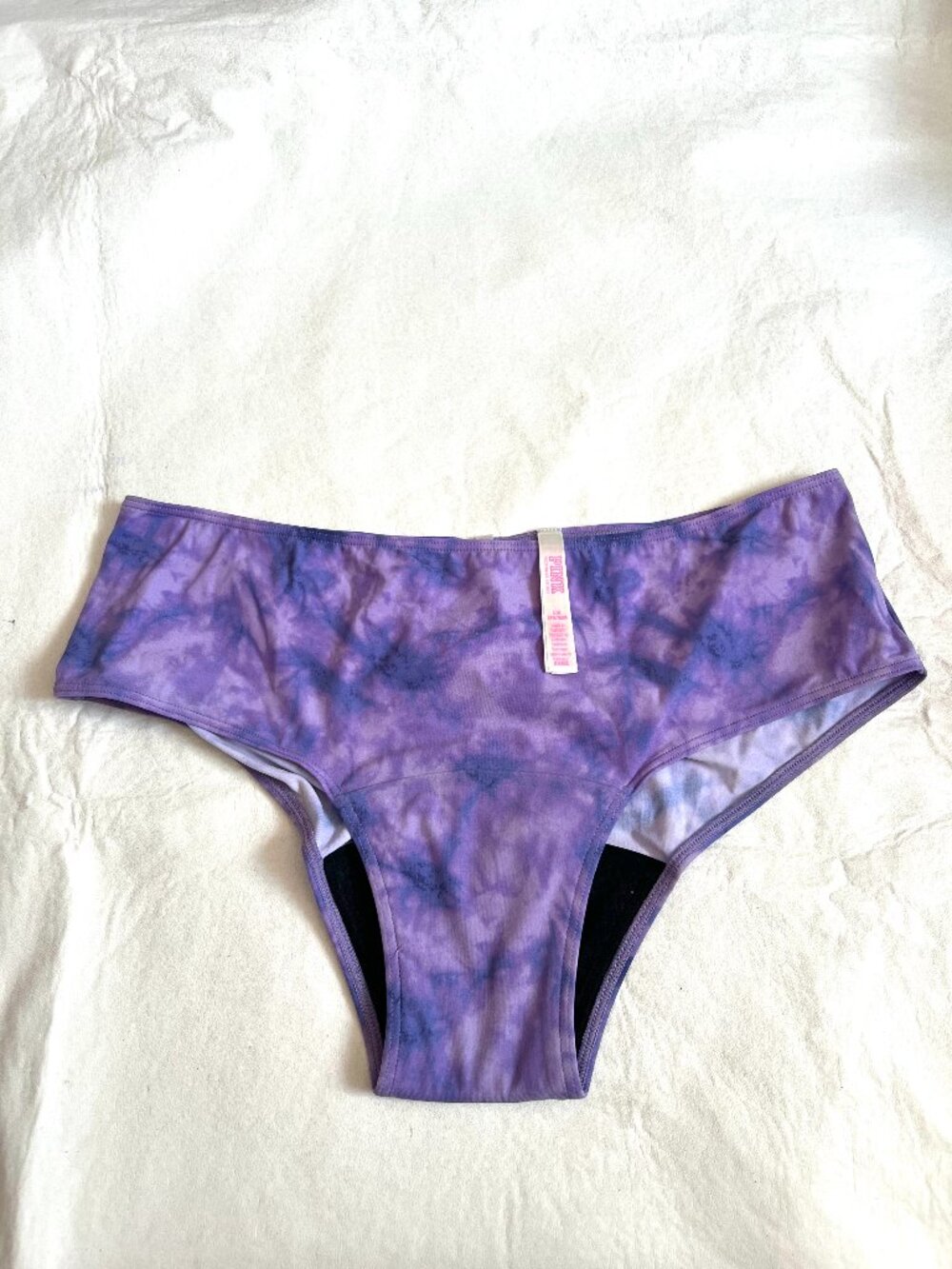 Victorias Secret PINK period panties Large hipster underwear purple tie dye VS